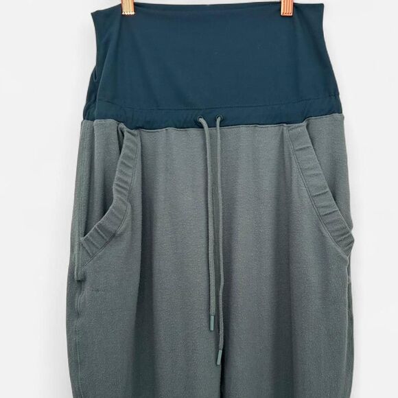 Free People FP Movement Teal “Meditate Me” Stirrup Harem Pants – Y2K Streetwear - Picture 7 of 8